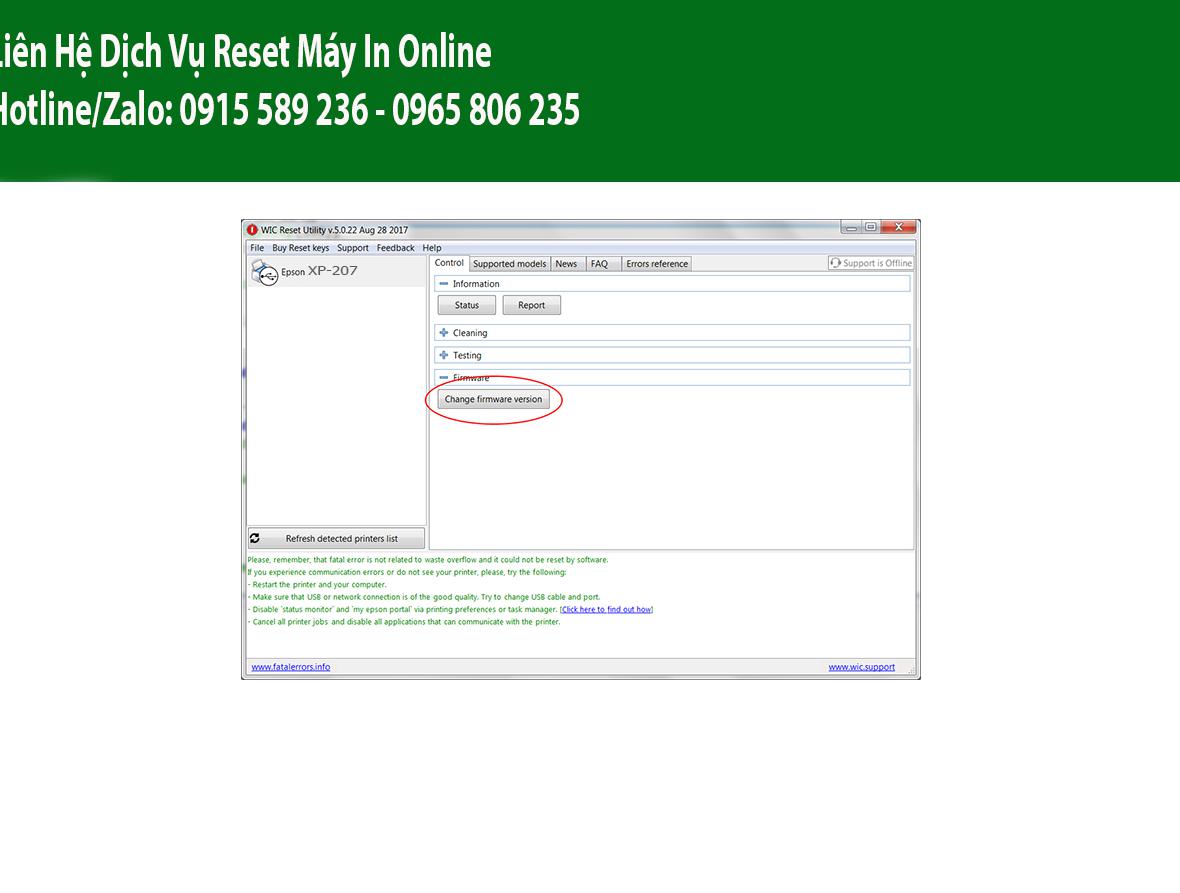 Key Firmware May In Epson XP-207 Step 2